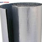 Листовой фольгированный синтетический каучук с самоклеющимся слоем 8мм  (1 х 12 м)