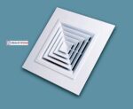 Потолочный диффузор  ПДК+Панель   595 х 595 мм