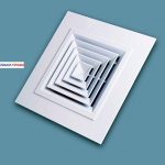 Потолочный диффузор  ПДК+Панель   595 х 595 мм