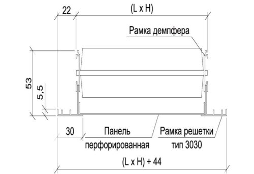 Решетка декоративная 3030-КР-1, 3030-КР-1+R, 3005-КР-1 — изображение 4