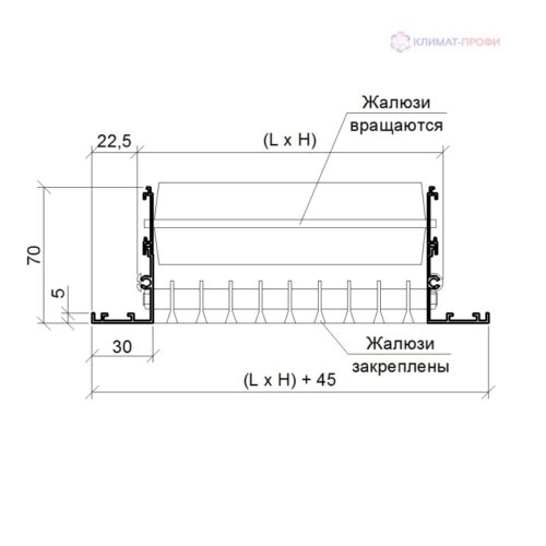 Решетка напольная 3040-1H+R — изображение 2