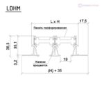 Однощелевой линейный диффузор скрытого монтажа LDHM 48 мм — изображение 2