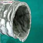 Высокотемпературный гофрорукав типа клин 13 (трехслойный стекловолокно+асбестовая ткань+нержавеющая сетка)